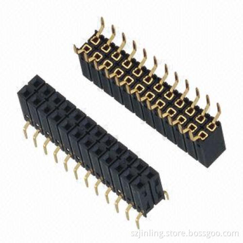2.54mm Female Headers, 8.5mm Height, Single Row, U-type Bottom Entry